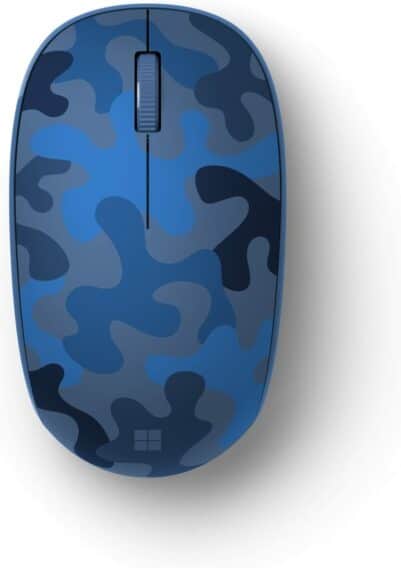 Mouse Microsoft sem Fio Bluetooth Azul Camuflado