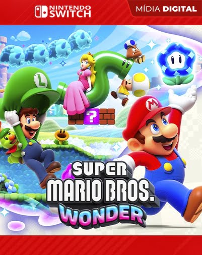 Super Mario Bros Wonder Nintendo Switch Midia Digital - MauroSPBR